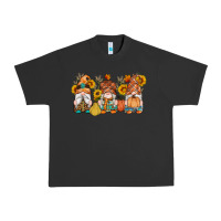 Pigment Black fall gnomes pumpkin sunflowers Urban Heavy Tee - Artiststas