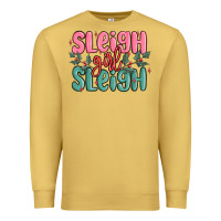 Antique Gold sleigh girl sleigh christmas Premium Sweatshirt - MaliasSmallBusiness