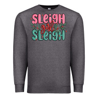 Charcoal Heather sleigh girl sleigh christmas Premium Sweatshirt - MaliasSmallBusiness