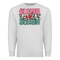 Dove Grey sleigh girl sleigh christmas Premium Sweatshirt - MaliasSmallBusiness