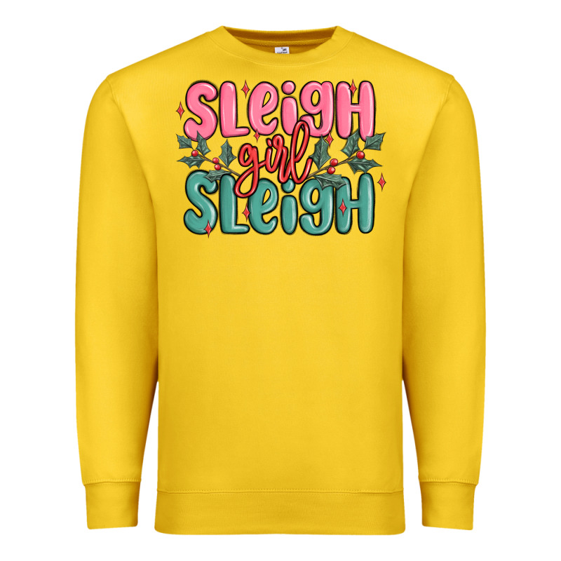 Sleigh Girl Sleigh Christmas Premium Sweatshirt by MaliasSmallBusiness | Teevron