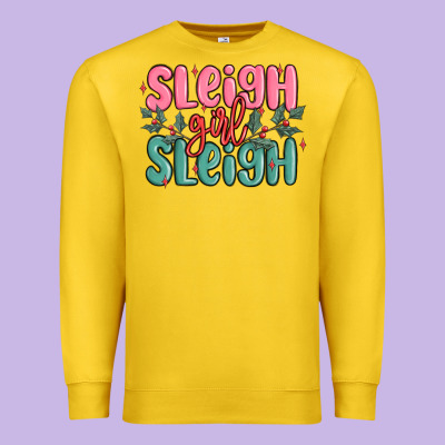 Premium Sweatshirt sleigh girl sleigh christmas