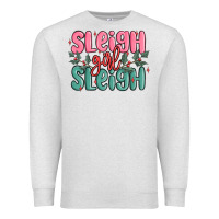 Oatmeal Heather sleigh girl sleigh christmas Premium Sweatshirt - MaliasSmallBusiness