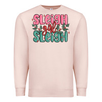 Pale Pink sleigh girl sleigh christmas Premium Sweatshirt - MaliasSmallBusiness