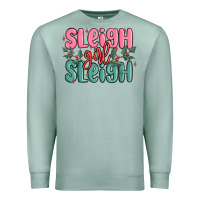 Seafoam sleigh girl sleigh christmas Premium Sweatshirt - MaliasSmallBusiness
