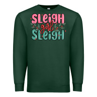 Sports Green sleigh girl sleigh christmas Premium Sweatshirt - MaliasSmallBusiness