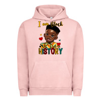 Pigment Salmon i am black history black boy Urban Hoodie - HRA Design Shop