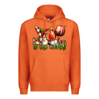 Carrot joy to the world christmas wine Premium Hoodie - FaDigitalArtStudio