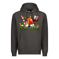 Smoke joy to the world christmas wine Premium Hoodie - FaDigitalArtStudio