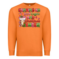 Carrot running on iced coffee and christmas cheer Premium Sweatshirt - MaliasSmallBusiness