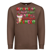 Chestnut running on iced coffee and christmas cheer Premium Sweatshirt - MaliasSmallBusiness