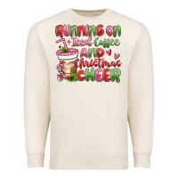 Sandshell running on iced coffee and christmas cheer Premium Sweatshirt - MaliasSmallBusiness