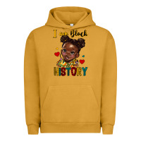 Pigment Peanut Butter i am black history Urban Hoodie - HRA Design Shop
