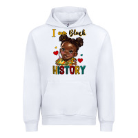 White i am black history Urban Hoodie - HRA Design Shop
