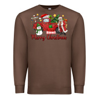 Chestnut merry christmas truck Premium Sweatshirt - MaliasSmallBusiness