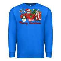 True Royal merry christmas truck Premium Sweatshirt - MaliasSmallBusiness