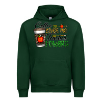 Forest Green coffee gives me teacher powers Urban Hoodie - CowhideDigitalArt