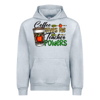 Heather Grey coffee gives me teacher powers Urban Hoodie - CowhideDigitalArt