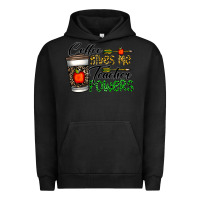 Pigment Black coffee gives me teacher powers Urban Hoodie - CowhideDigitalArt