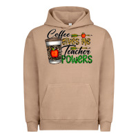Pigment Burro coffee gives me teacher powers Urban Hoodie - CowhideDigitalArt