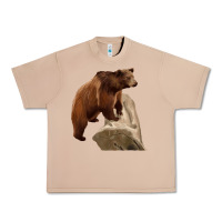 Burro California Grizzly Bear Urban Heavy Tee - RanaPortraitStore