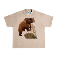 French Oak California Grizzly Bear Urban Heavy Tee - RanaPortraitStore