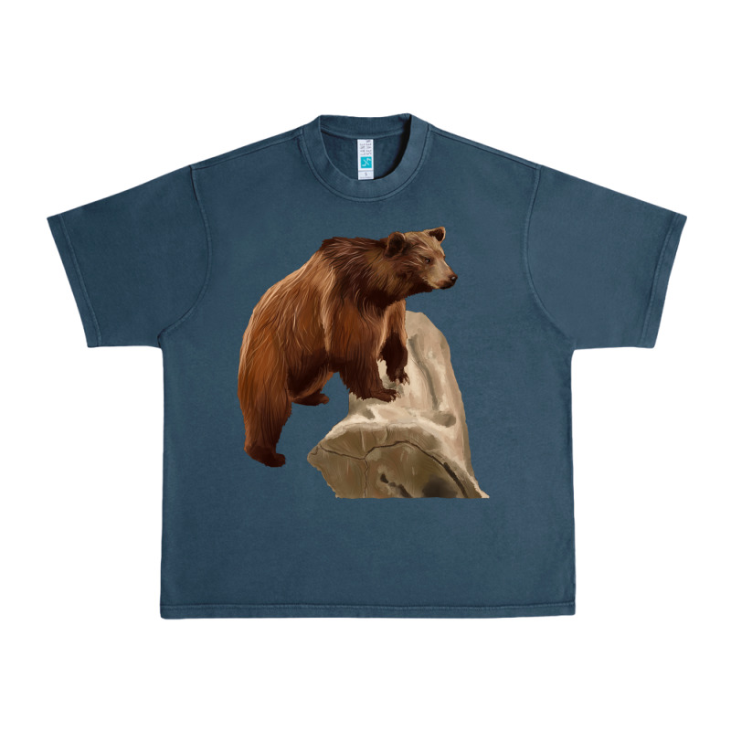 California Grizzly Bear Urban Heavy Tee by RanaPortraitStore | Teevron