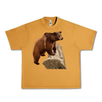 Peanut Butter California Grizzly Bear Urban Heavy Tee - RanaPortraitStore