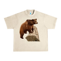 Sandshell California Grizzly Bear Urban Heavy Tee - RanaPortraitStore