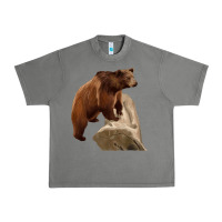 Tornado California Grizzly Bear Urban Heavy Tee - RanaPortraitStore
