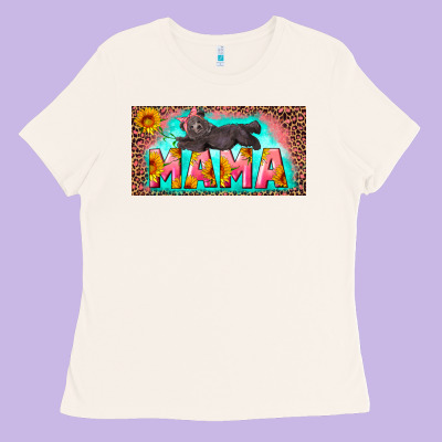 Mama With Baby Bear And Leopard License Plate Ladies Tee Designed By Artiststas