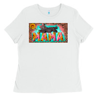 White mama with baby bear and leopard license plate Ladies Tee - Artiststas