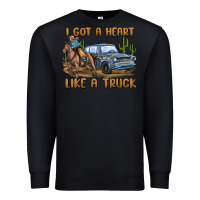 Black i got a heart like a truck Premium Sweatshirt - MaliasSmallBusiness