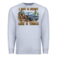 Heather Grey i got a heart like a truck Premium Sweatshirt - MaliasSmallBusiness