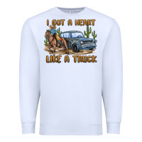 White i got a heart like a truck Premium Sweatshirt - MaliasSmallBusiness