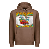 Chestnut just a small town girl with car Premium Hoodie - HRA Design Shop