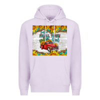 Lilac just a small town girl with car Premium Hoodie - HRA Design Shop