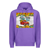 Purple just a small town girl with car Premium Hoodie - HRA Design Shop