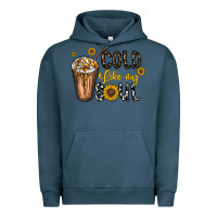 Pigment Midnight Navy cold like my soul Urban Hoodie - CowhideDigitalArt