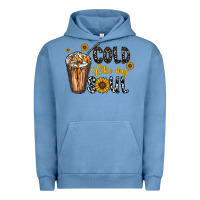 Pigment Pebble Blue cold like my soul Urban Hoodie - CowhideDigitalArt