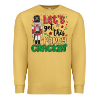 Antique Gold lets get this party crackin Premium Sweatshirt - MaliasSmallBusiness
