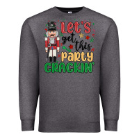Charcoal Heather lets get this party crackin Premium Sweatshirt - MaliasSmallBusiness