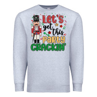 Heather Grey lets get this party crackin Premium Sweatshirt - MaliasSmallBusiness
