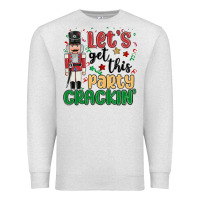 Oatmeal Heather lets get this party crackin Premium Sweatshirt - MaliasSmallBusiness