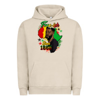 Pigment French Oak free ish since 1865 black man Urban Hoodie - HRA Design Shop