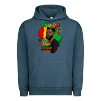 Pigment Midnight Navy free ish since 1865 black man Urban Hoodie - HRA Design Shop