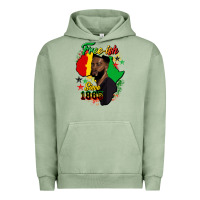 Pigment Oil Green free ish since 1865 black man Urban Hoodie - HRA Design Shop