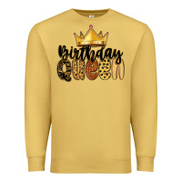 Antique Gold birthday queen Premium Sweatshirt - MaliasSmallBusiness