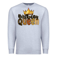 Heather Grey birthday queen Premium Sweatshirt - MaliasSmallBusiness
