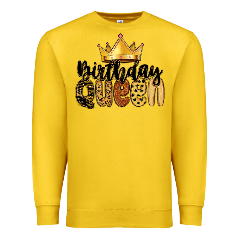 Birthday Queen Premium Sweatshirt by MaliasSmallBusiness | Teevron
